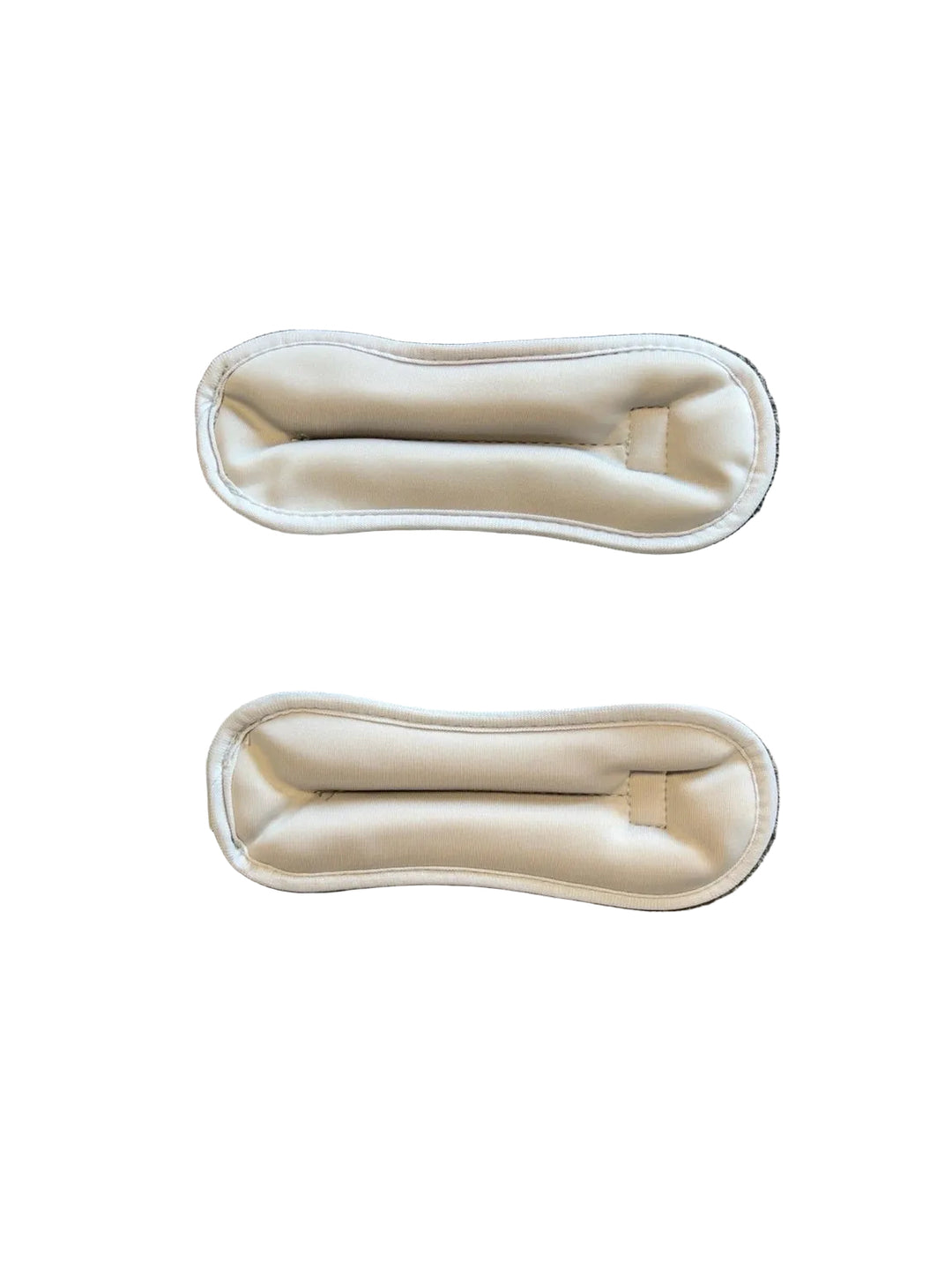 Reverse side of weighted accessories shown in product photos