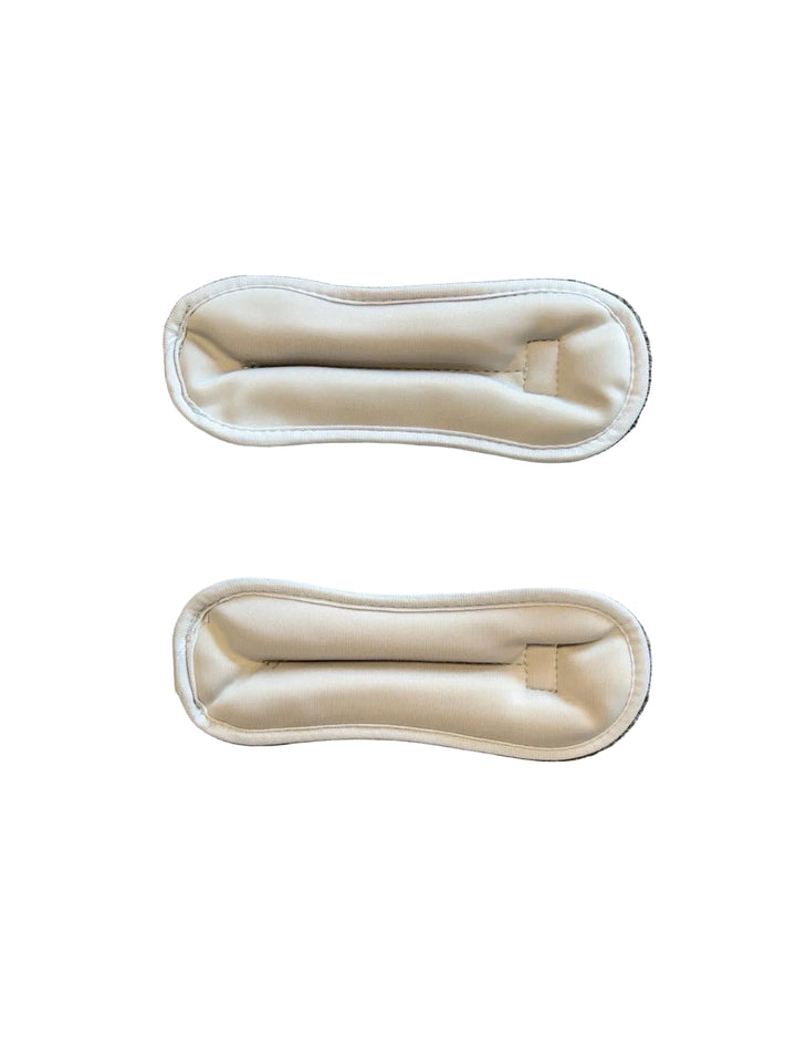 Reverse side of weighted accessories shown in product photos