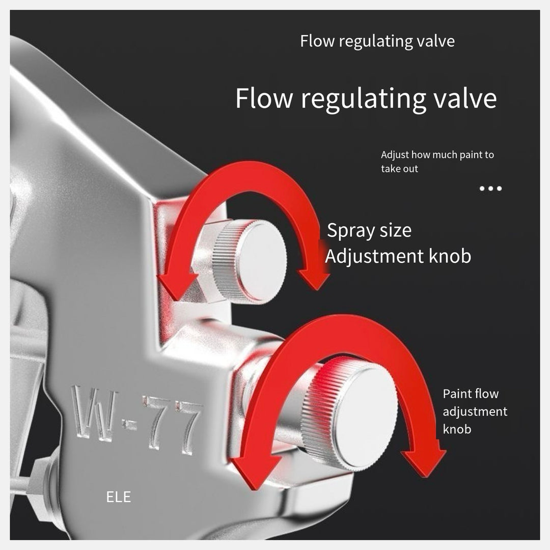 Pneumatic Paint Spray Gun – 400ml Top Cup, High Atomization, Model F75G