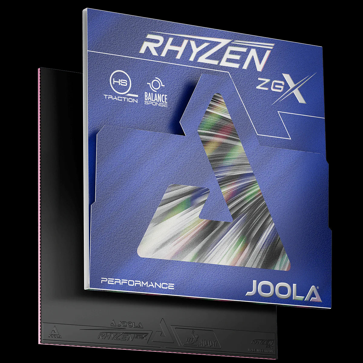 Joola Belage Rhyzen ZGX Table Tennis Rubber - Red product image - JOOLA table tennis rubber