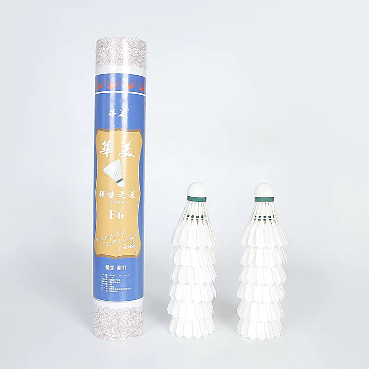 HUAMEI 12 PCS F6 Good Quality Duck Feather Badminton Shuttlecock