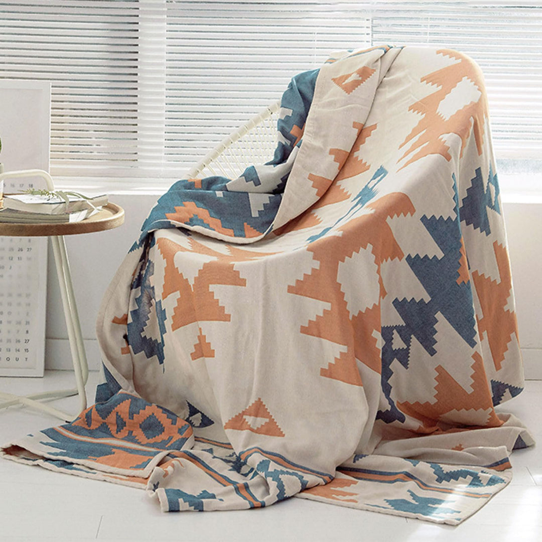 Gauze Cotton Towel Blanket – 100% Cotton, Soft, Lightweight, Summer Throw & Air-Conditioning Blanket