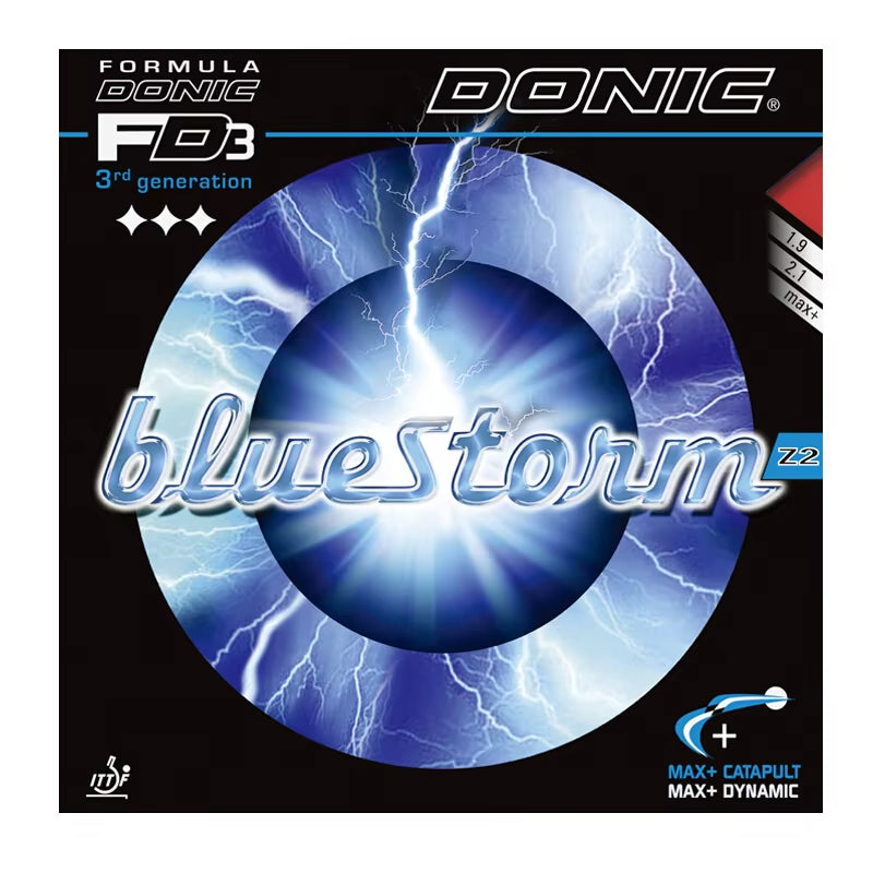 DONIC BLUESTORM Z1/ Z2/ Z3 Table Tennis Rubber Tensor - Red product image - Donic table tennis rubber