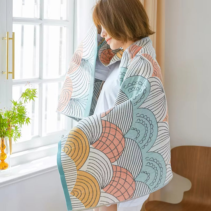 Pure Cotton Gauze Bath Towels - Skin-Friendly For Both Men And Women, Easy To Absorb Water And Dry Quickly. Large Towels For Adults And Children, All-Cotton, Soft For Home Use