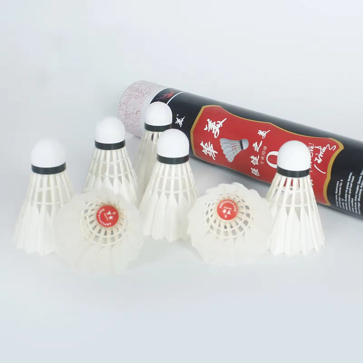 HUAMEI 12 PCS No.9 High Quality Goose Feather Badminton Shuttlecock
