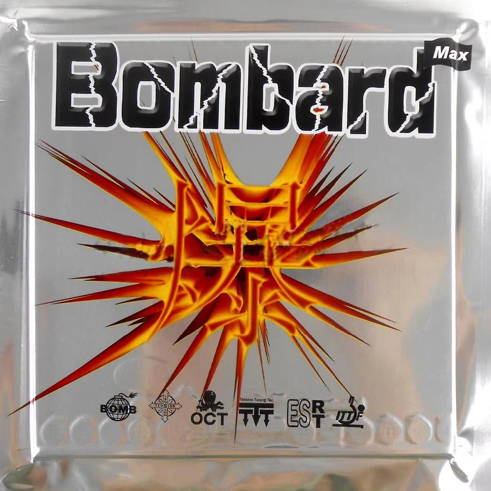 Bomb Bombard STICKY Pips-In Table Tennis Rubber - Red product image - Bomb table tennis rubber