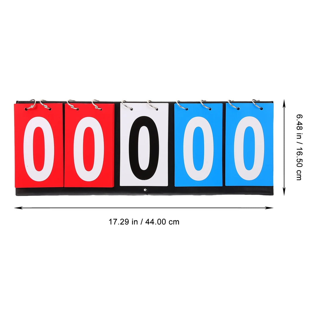 SPP 5-Digit Portable Sports Scoreboard Clear Printing for Basketball Tennis Football Games