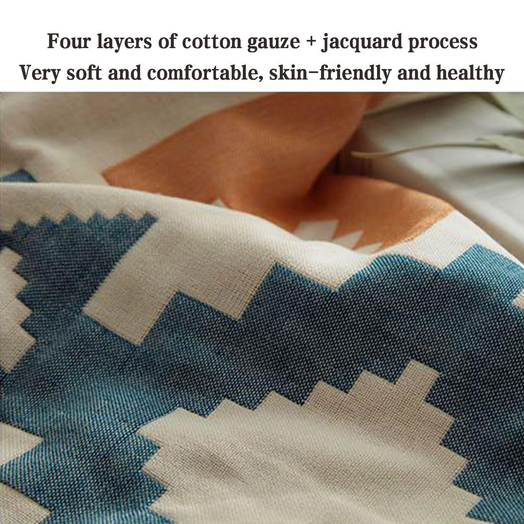 Gauze Cotton Towel Blanket – 100% Cotton, Soft, Lightweight, Summer Throw & Air-Conditioning Blanket