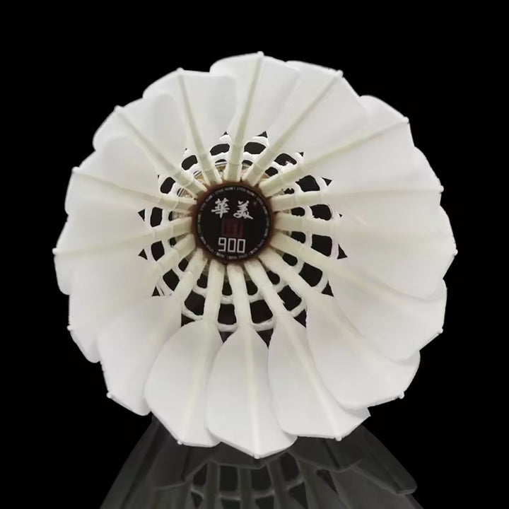 HUAMEI 12 PCS GT900 Aeroplane Goose Feather Badminton Shuttlecock