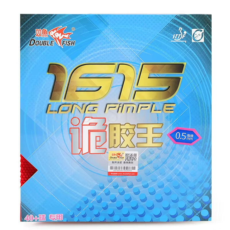 Double Fish 1615 Long Pimples Out Table tennis rubber - Mster Red OX / Mster Black OX product image - Double Fish table