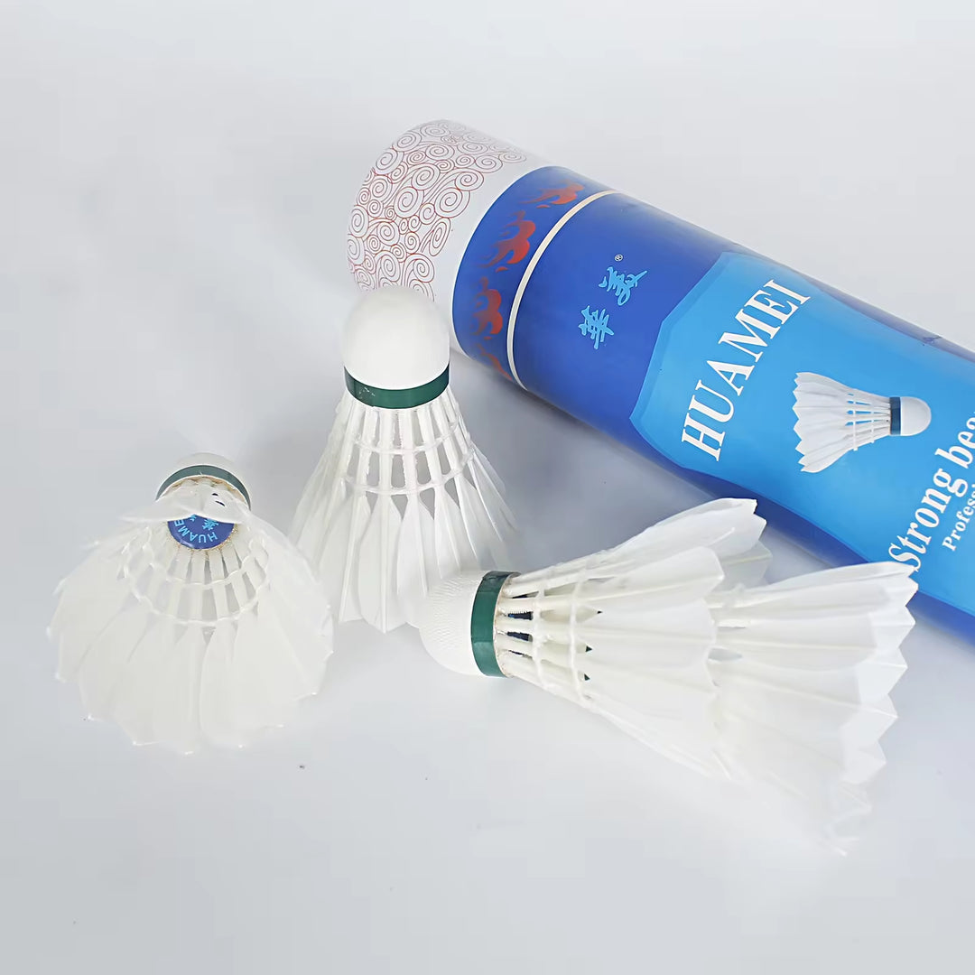 HUAMEI 12 PCS F3 Duck Feather Badminton Shuttlecock