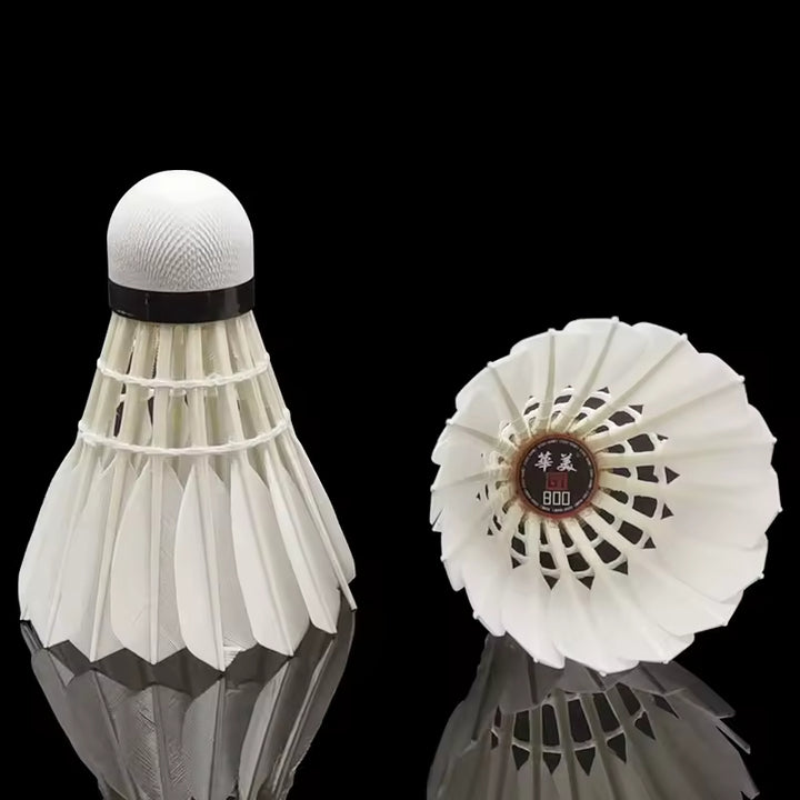 HUAMEI 12 PCS GT800 Aeroplane Goose Feather Badminton Shuttlecock