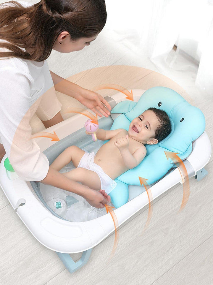 Baby Foldable Bath Tub – Thickened Large Basin for Sitting & Lying, Children Bath Bucket