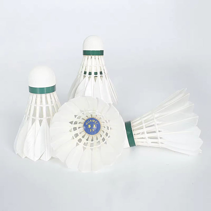 HUAMEI 12 PCS F8 High Quality Class Goose Feather Badminton Shuttlecock