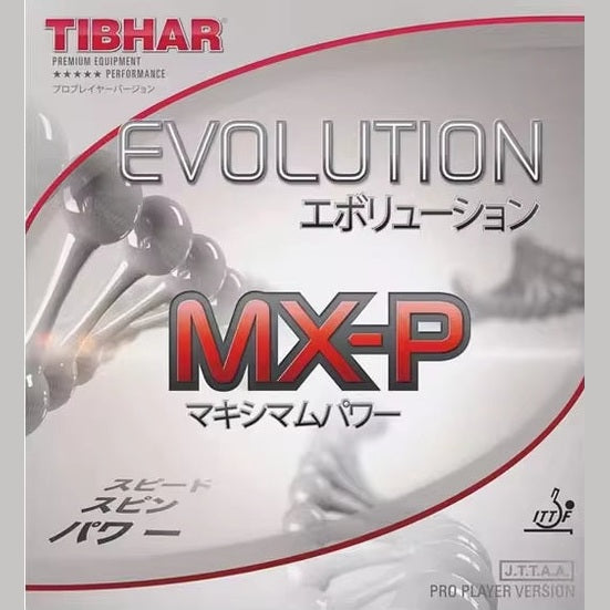TIBHAR EVOLUTION MX-P Table Tennis Rubber Tensor - Black product image - Tibhar table tennis rubber