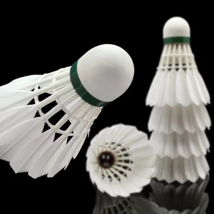HUAMEI 12 PCS GT900 Aeroplane Goose Feather Badminton Shuttlecock