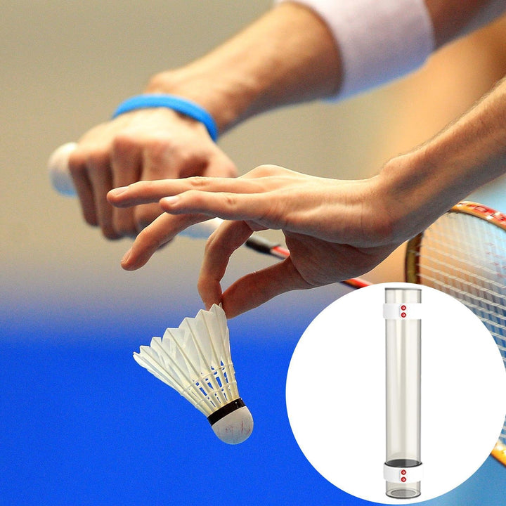 SPP Magnetic Badminton Shuttlecock Holder Tube - Portable & Secure Shuttlecock Organizer for Backyard, PE Class, Park, Gym