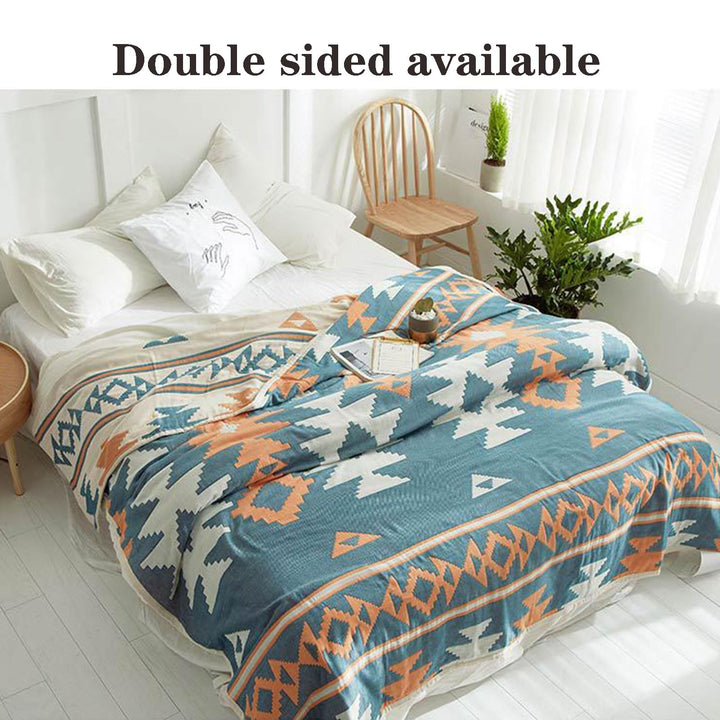 Gauze Cotton Towel Blanket – 100% Cotton, Soft, Lightweight, Summer Throw & Air-Conditioning Blanket