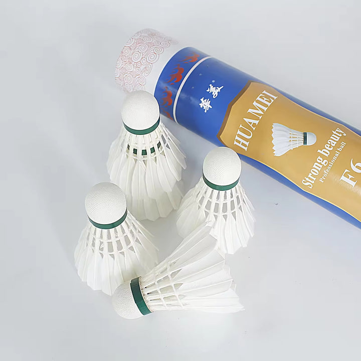 HUAMEI 12 PCS F6 Good Quality Duck Feather Badminton Shuttlecock