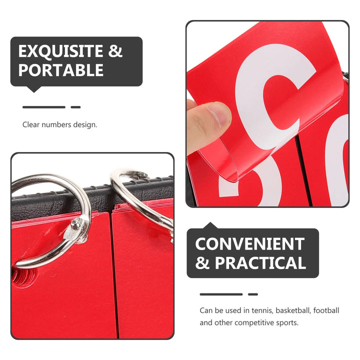 SPP 5-Digit Portable Sports Scoreboard Clear Printing for Basketball Tennis Football Games