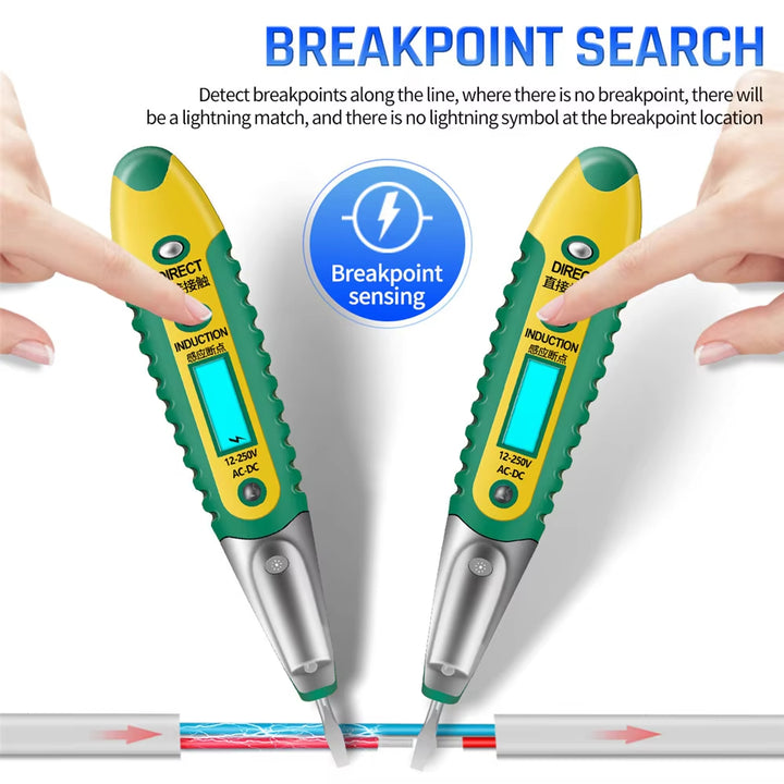 Digital Display Multifunctional Non-contact Test Pencil AC/DC 12-250V