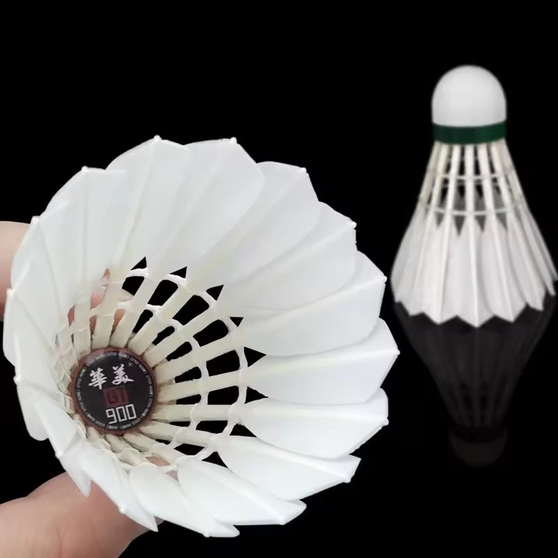 HUAMEI 12 PCS GT900 Aeroplane Goose Feather Badminton Shuttlecock