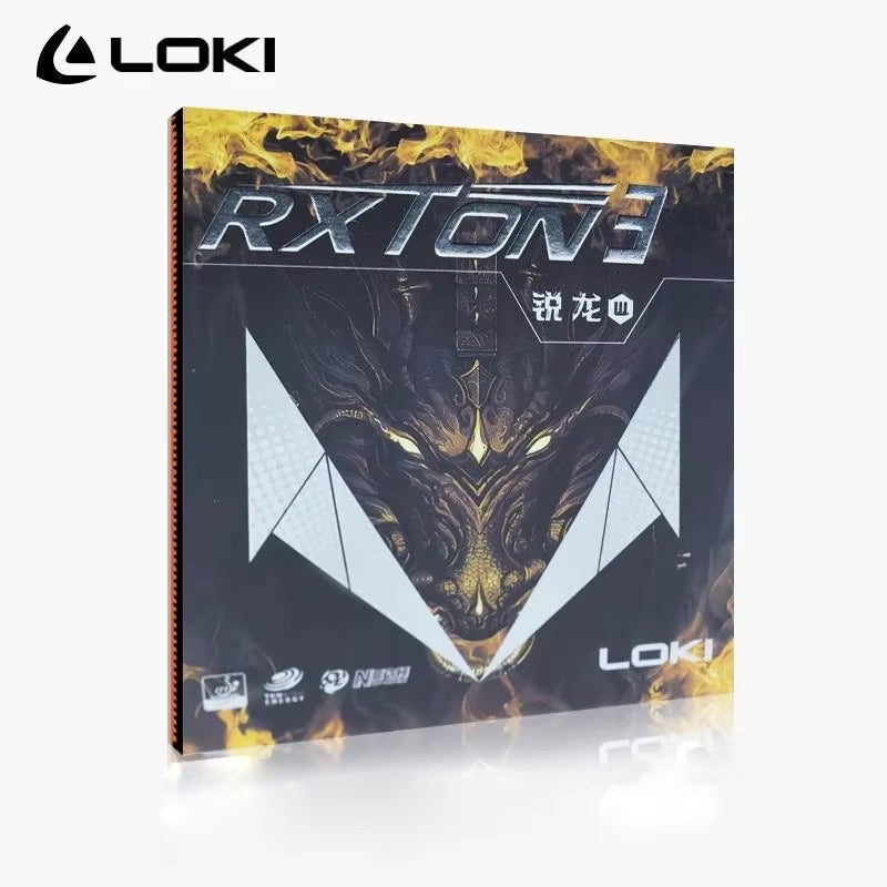 LOKI RXTON 3 Red Sticky PRO Table Tennis Rubber product image - LOKI table tennis rubber