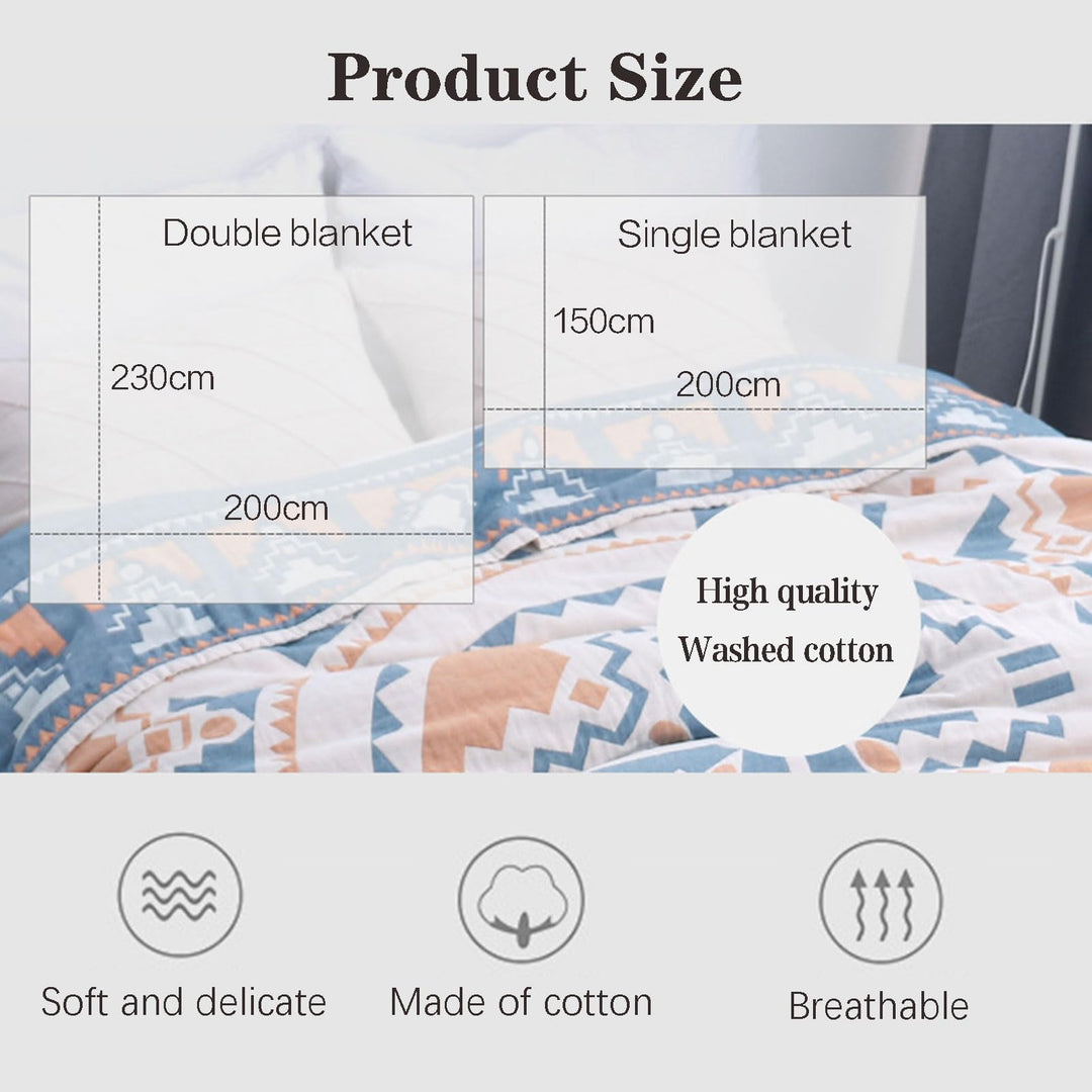 Gauze Cotton Towel Blanket – 100% Cotton, Soft, Lightweight, Summer Throw & Air-Conditioning Blanket
