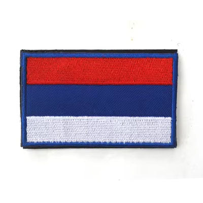 Mini Embroidered Flag Patch with Velcro – Tactical Hook & Loop Badge for Bags
