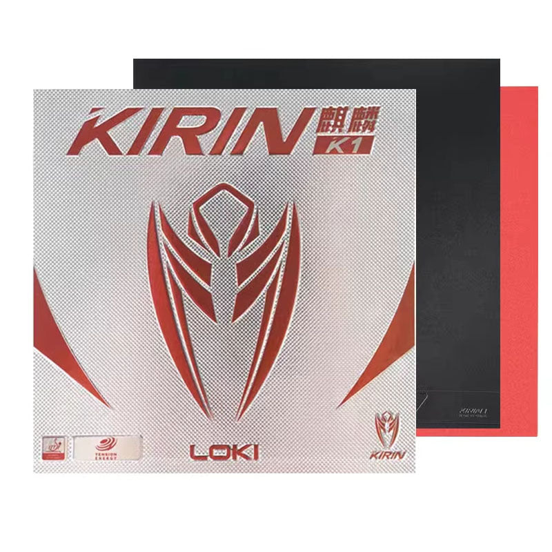 LOKI KIRIN K1 K3 Table Tennis Rubber - Red product image - LOKI table tennis rubber