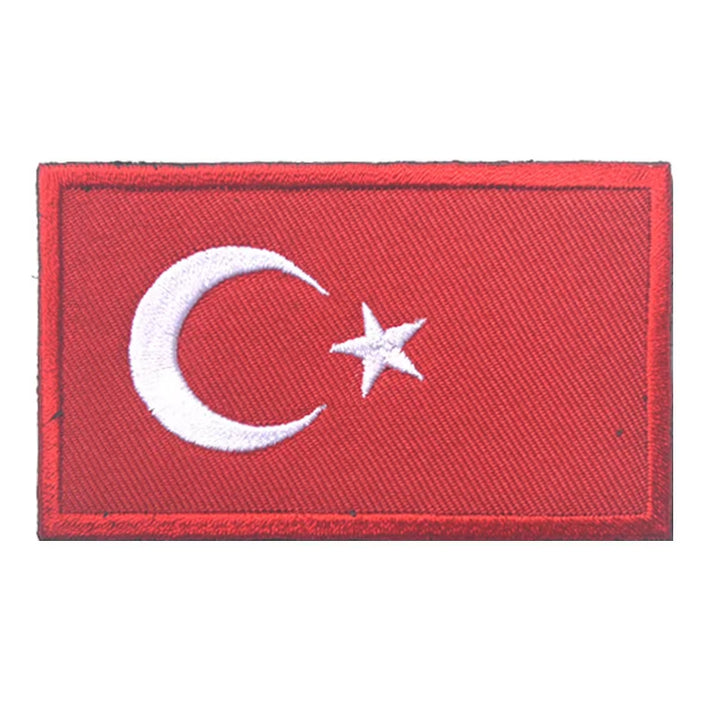 Mini Embroidered Flag Patch with Velcro – Tactical Hook & Loop Badge for Bags