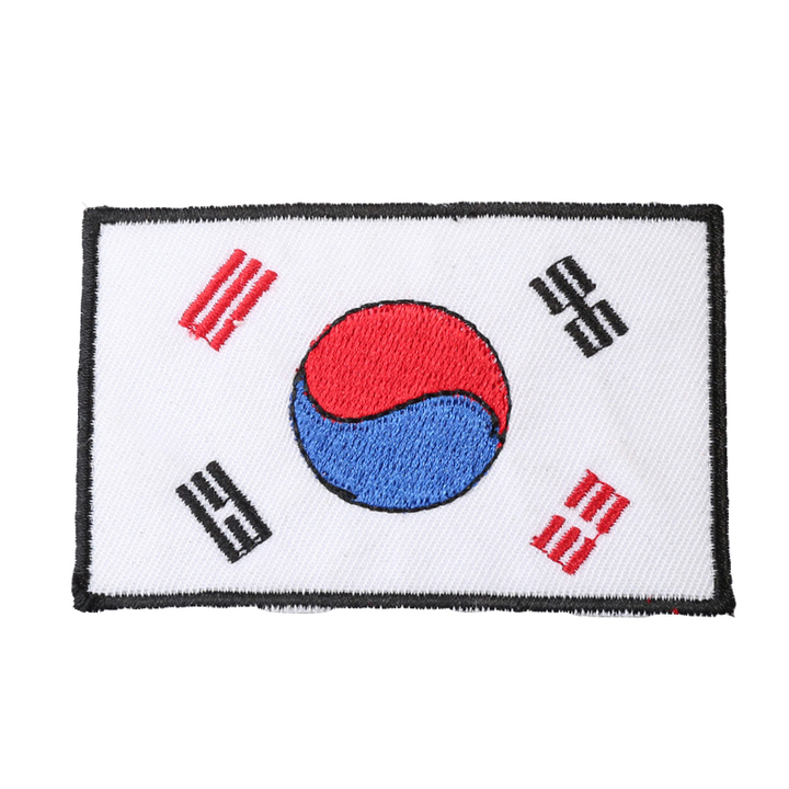 Mini Embroidered Flag Patch with Velcro – Tactical Hook & Loop Badge for Bags