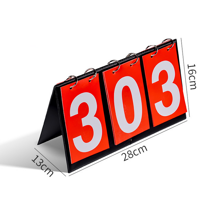 JING Game Scoreboard Can Be Turned Basketball Billiards Football Badminton ball Scoreboard