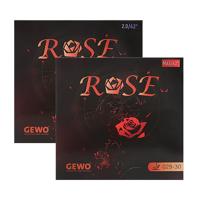 GEWO Rose Table Tennis Rubber - Red product image - GEWO table tennis rubber