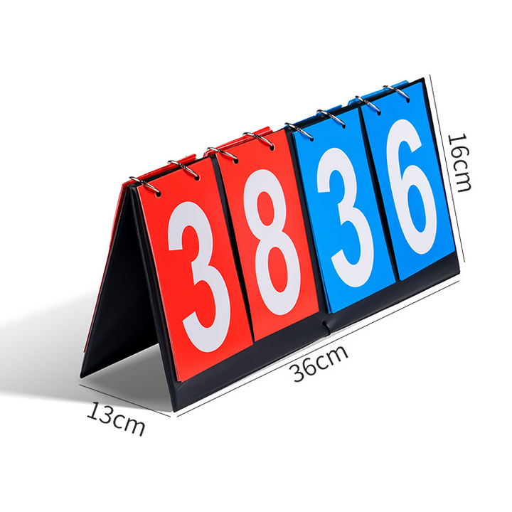 JING Game Scoreboard Can Be Turned Basketball Billiards Football Badminton ball Scoreboard
