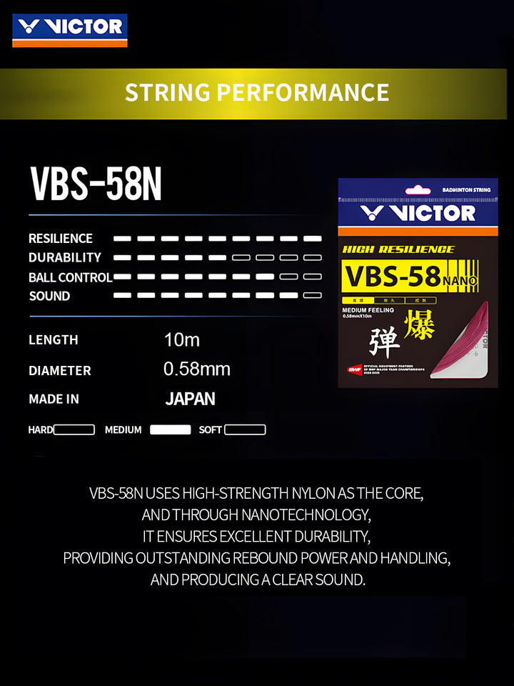 Victor VBS-58 Badminton Stringing Service