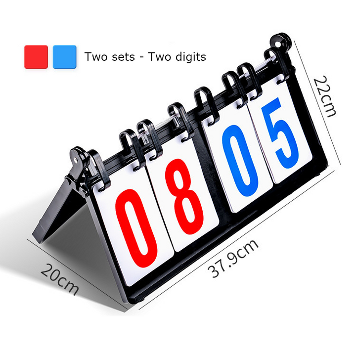 JING Game Scoreboard Can Be Turned Basketball Billiards Football Badminton ball Scoreboard