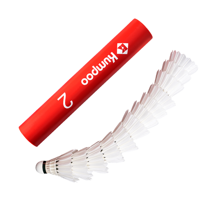 KUMPOO 12 PCS NO.2 Badminton Duck Feather Badminton Shuttlecock