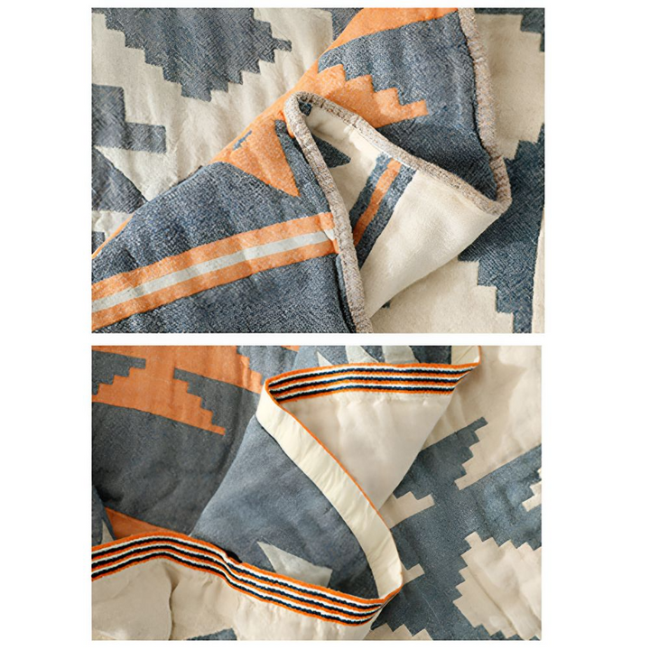 Gauze Cotton Towel Blanket – 100% Cotton, Soft, Lightweight, Summer Throw & Air-Conditioning Blanket