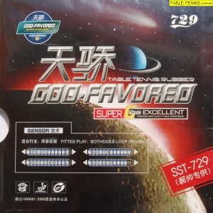729 SST God Favored Table Tennis Rubber - Black product image - 729 table tennis rubber