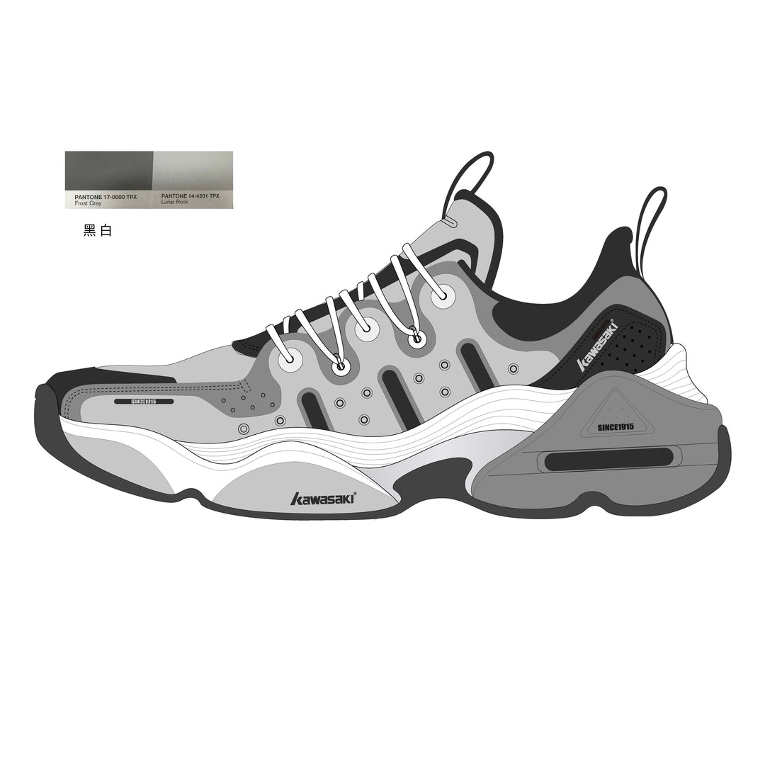 Kawasaki Badminton Shoes K1B20-C32018 Grey
