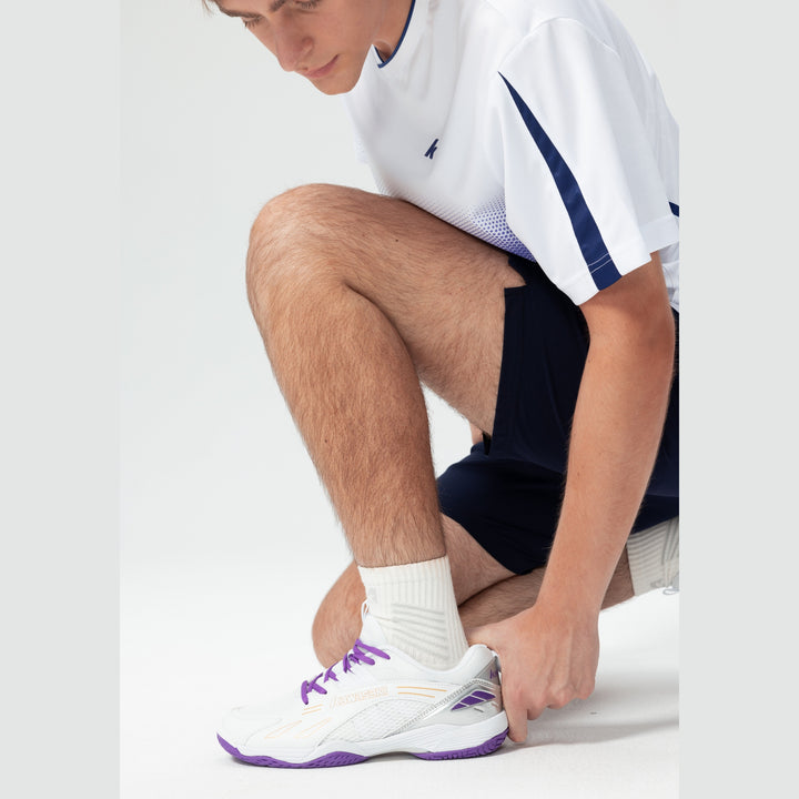 Kawasaki Badminton Shoes K1B51-B3326 White/purple