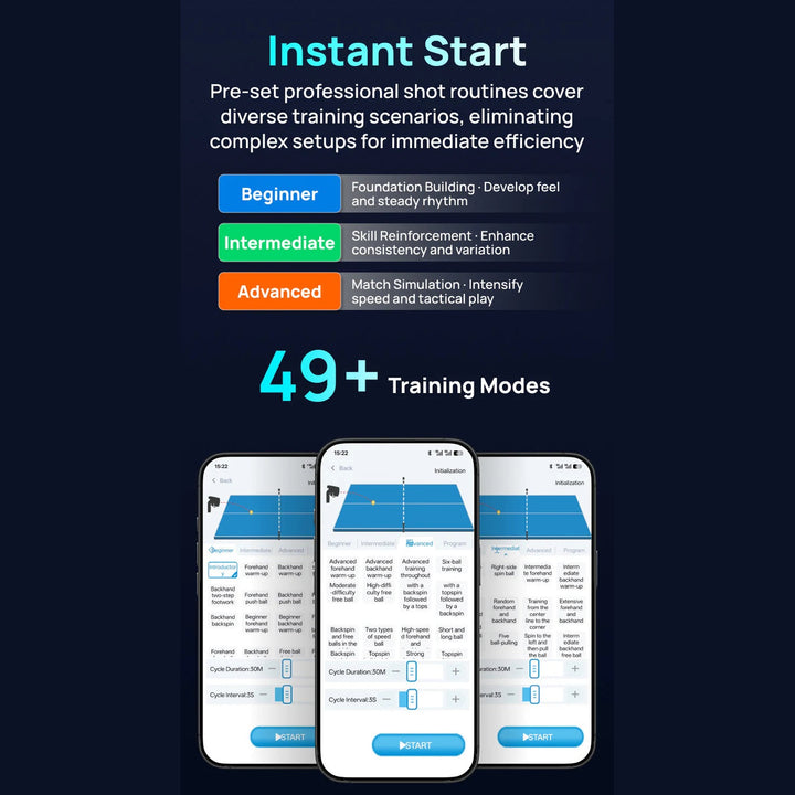 SIBOASI Pickleball Machine – Adjustable Speed & Spin, Portable Training Equipment, Model C6