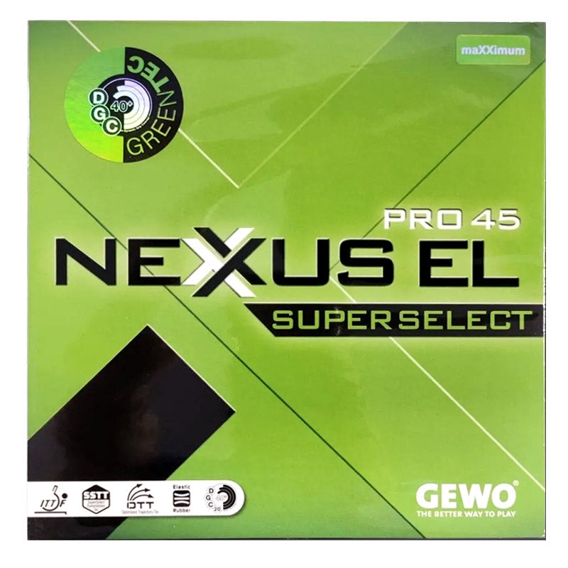 GEWO NEXXUS EL PRO 45 48 53 Table Tennis Rubber - Green product image - GEWO table tennis rubber