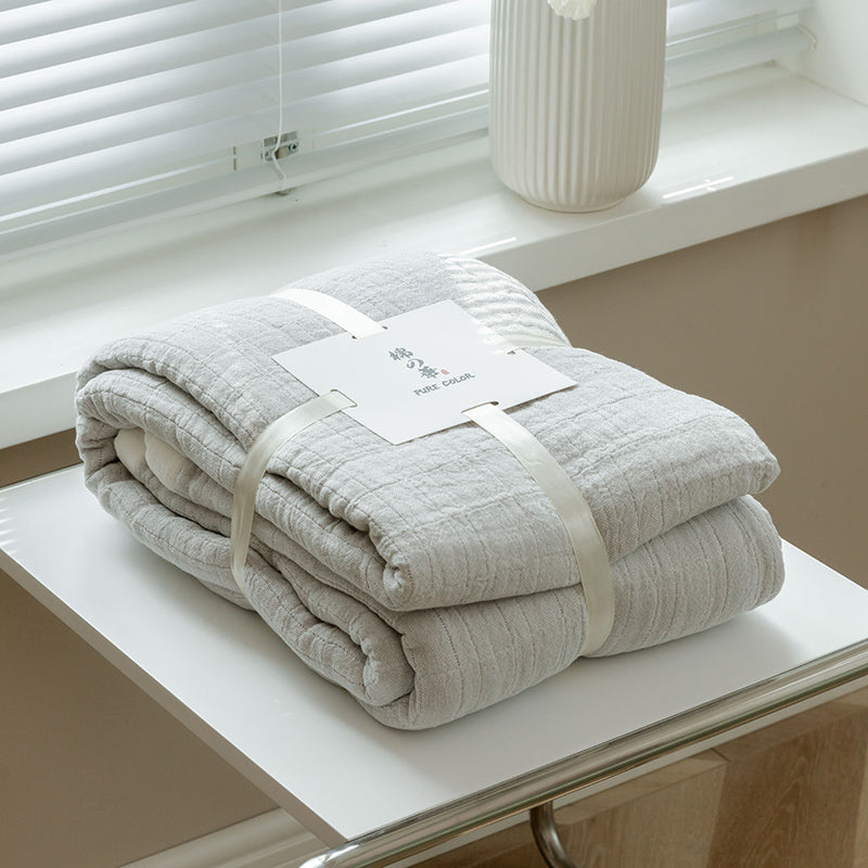 Gauze Cotton Towel Blanket – 100% Cotton, Soft, Lightweight, Sofa & Air-Conditioning Use