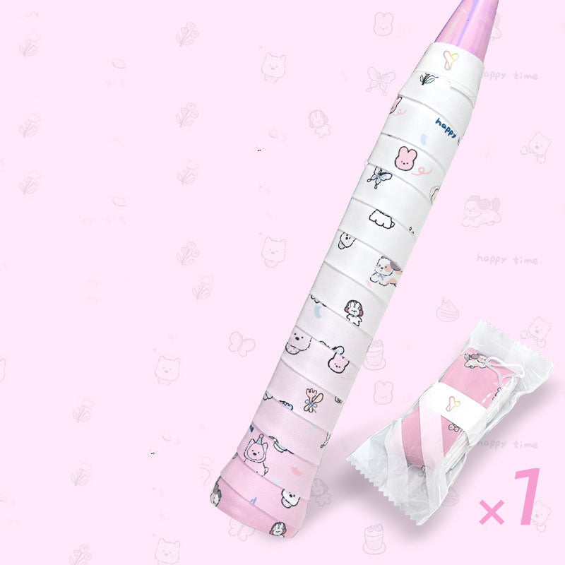 Badminton & Tennis Grip – Printed Design, Sticky, Anti-Slip, Sweat-Absorbent