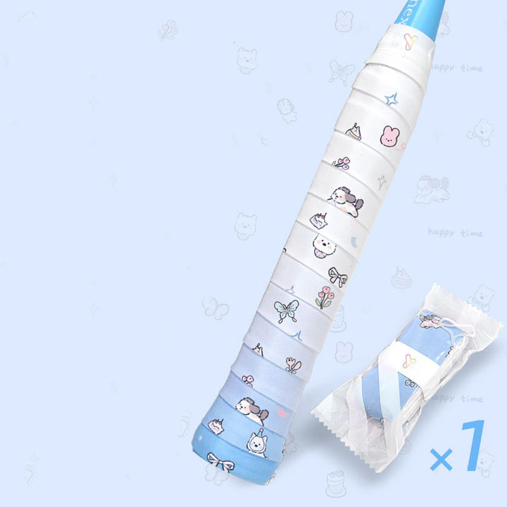 Badminton & Tennis Grip – Printed Design, Sticky, Anti-Slip, Sweat-Absorbent