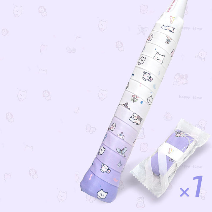 Badminton & Tennis Grip – Printed Design, Sticky, Anti-Slip, Sweat-Absorbent