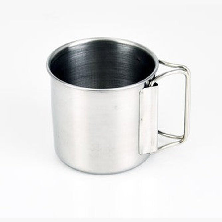 SPP 6 Pcs Stainless Steel Coffee Cup with Handle,200ml Coffee Drinking Metal Mug Cup