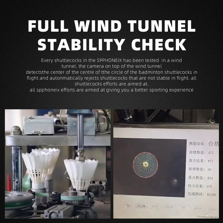 SPPHONEIX Purple Badminton Shuttlecocks Goose Feather Speed 78（Tournament LEVEL）